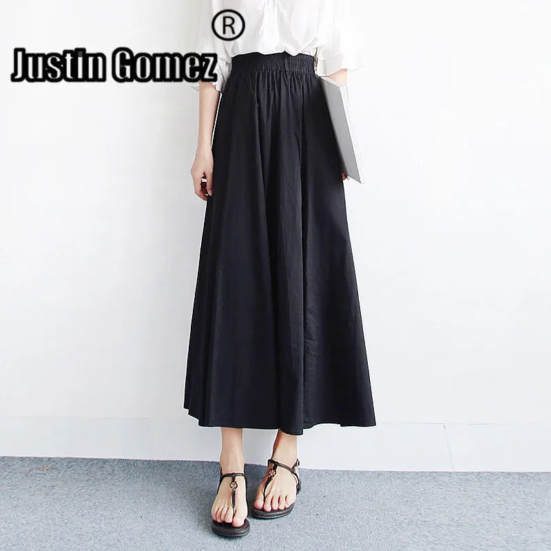 Плюс Размеры комплект пуловер+ кожаная юбка длинная юбка Стильный дизайнерский летний Дамская Повседневная Миди-юбки для Для женщин Обёрточная бумага Повседневное черная юбка