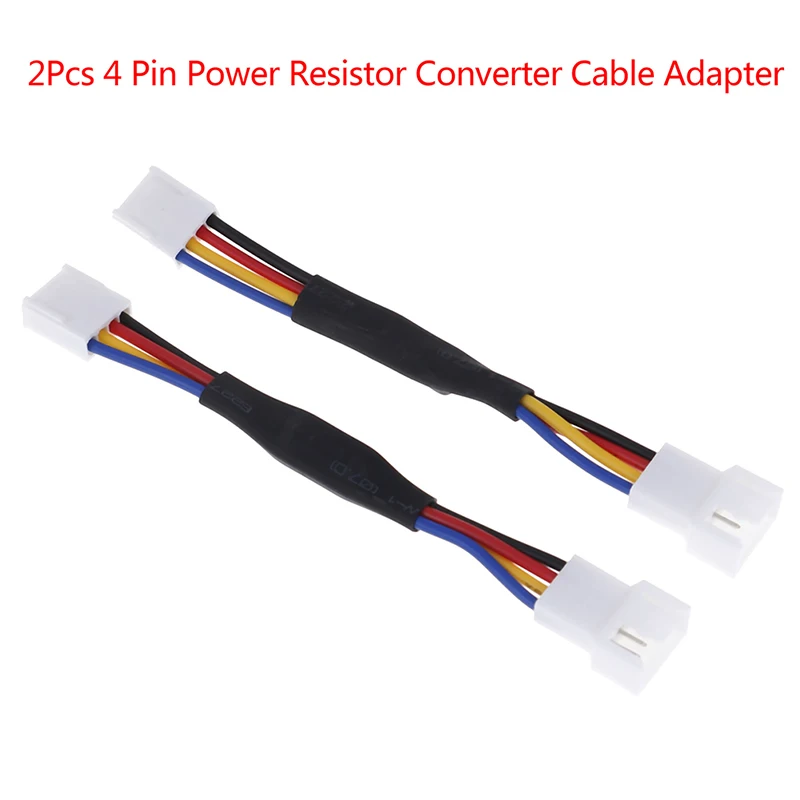 2 * 4Pin вентилятор С Подавлением Шума кабель резистора для охлаждающего