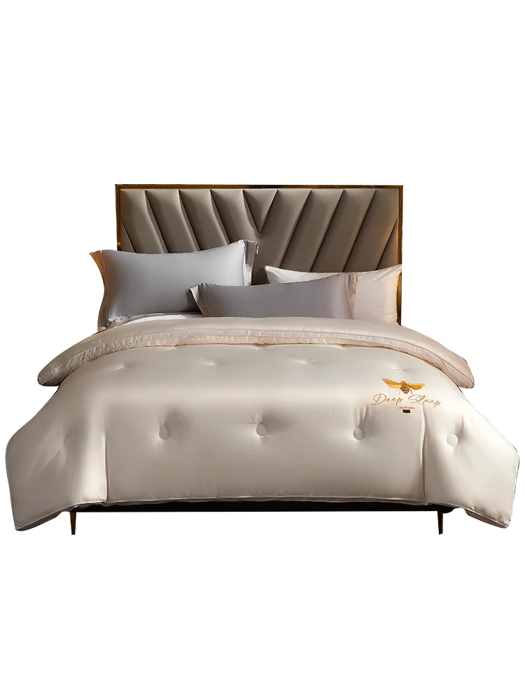 

Soybean Fiber Quilt Winter Quilt Thick Warm Spring and Autumn Quilt Four Seasons Universal Duvet Insert Dormitory Airable Cover