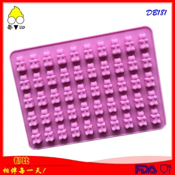 

than 50 Even Adorkable Mini Bear Silica Gel Gummy Candy Mold Chocolate Mold High-temperature Resistant + Drip Set