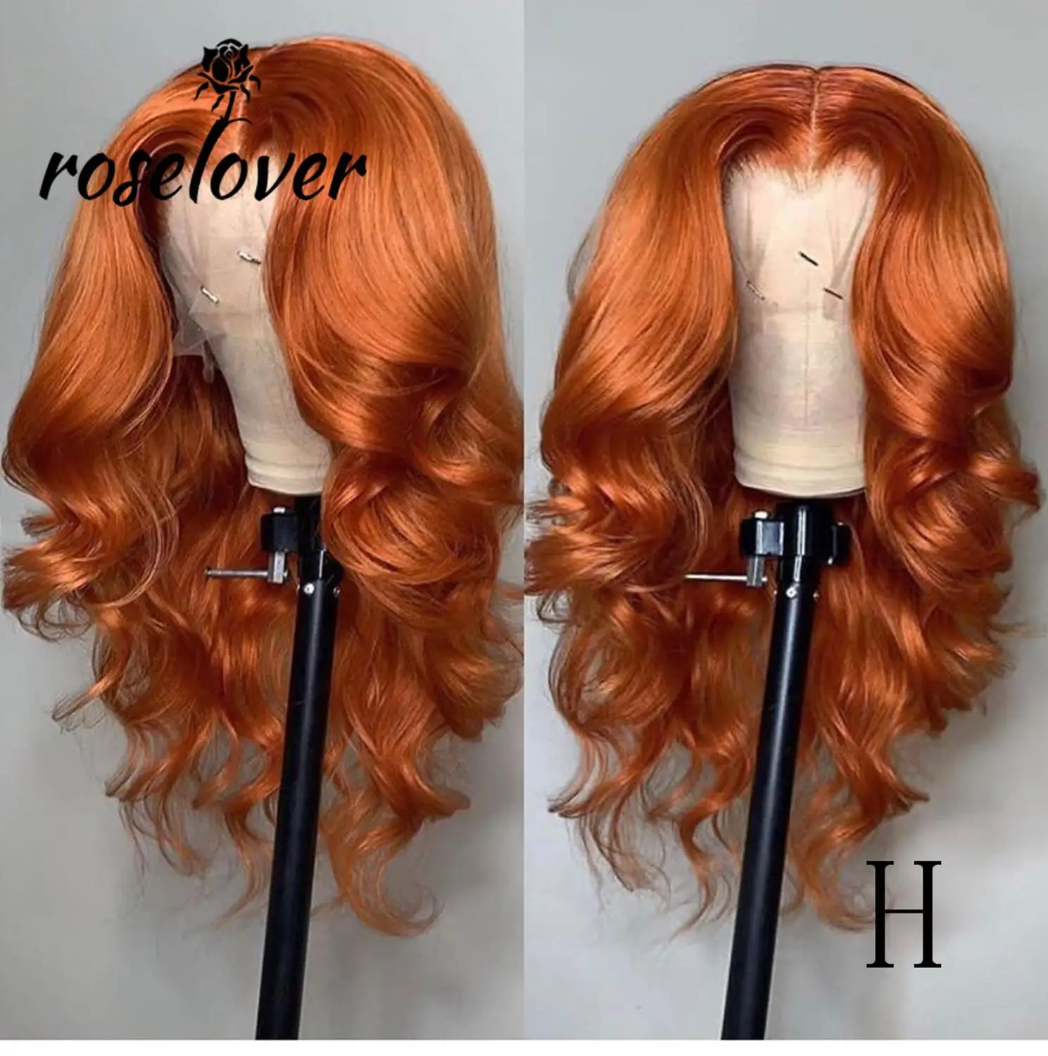

13*6 Lace Front Human Hair Wigs HD Transparent Lace Body Wave Remy Brazilian Human Hair Pre Plucked Bleached Konts 8-24" Colored