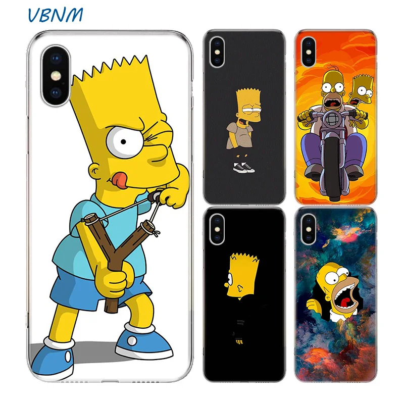 

Cartoon Homer J.Simpsons Fundas Silicone Phone Back Case For Apple iPhone 7 8 6 6S Plus XS MAX X XR 10 TEN SE 5S 5 Shell Cover