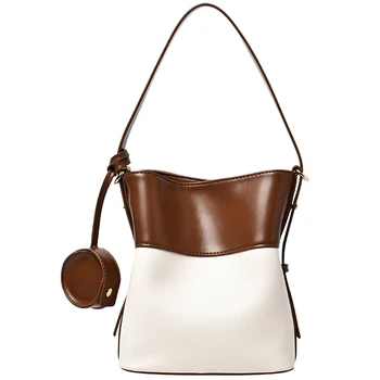 

2020 Bucket Bag Luxury Leather Women’s Shoulder Bag Fashion High Quality Designer Handbag Underarm Bags For Women Torba na ramię