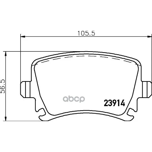 Колодки Тормозные Дисковые, Комплект Hella 8db355010601 HELLA арт. 8DB355010601