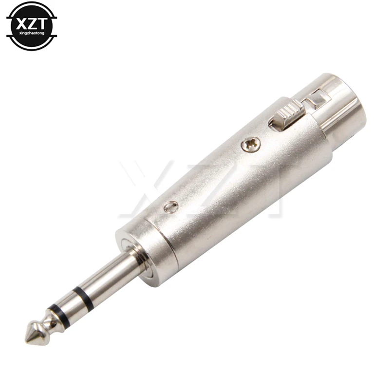 Высокое качество Никель покрытием 3Pin XLR Женский Джек 1/4 &quot6 35 мм штекер стерео