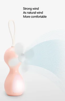 

2020 New Novel Colorful Light Small USB Fan Mini Creative Air Cooler Portable Fan Summer Table LED Light Novedades Mas Vendidas