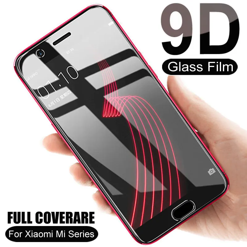 Закаленное стекло с полным покрытием для Xiaomi Mi 5 5X 5S Plus 6 6X A1 защита экрана на 8 A2 Lite