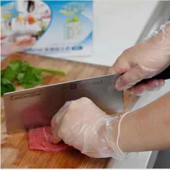 

5PCS/Set Food Plastic Gloves Disposable Gloves for Restaurant Kitchen BBQ Eco-friendly Food Gloves Fruit Vegetable Gloves