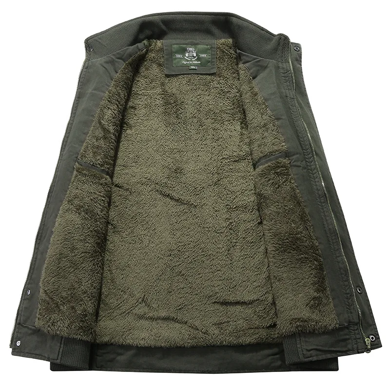 Многофункциональный жилет из чистого хлопка, мужской свободный и большой размер, повседневный рыболовный Многофункциональный жилет с начесом и толстым жилетом