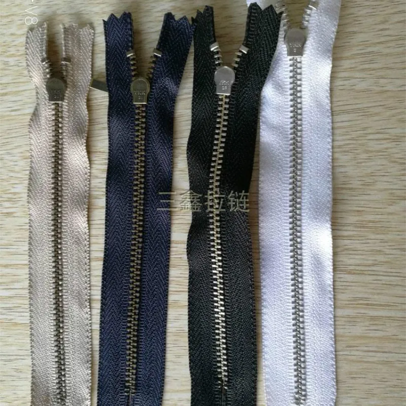 100 Pcs/lot Most Free Shipping Ykk Metal Zipper Black/white/blue Close End for Bag Boot Pocket Sewing Accessories Wholesale | Дом и сад