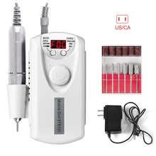 Машинка для полировки ногтей электрическая машинка для сверления ногтей перезаряжаемая сильная полировка инструменты для маникюра LDO99