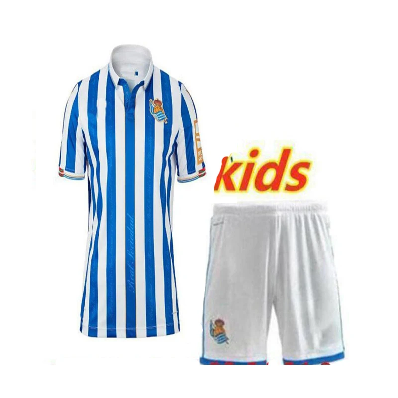 Camisetas de la Real Sociedad para niños, camisetas personalizadas para el hogar, 2020, 20, 21