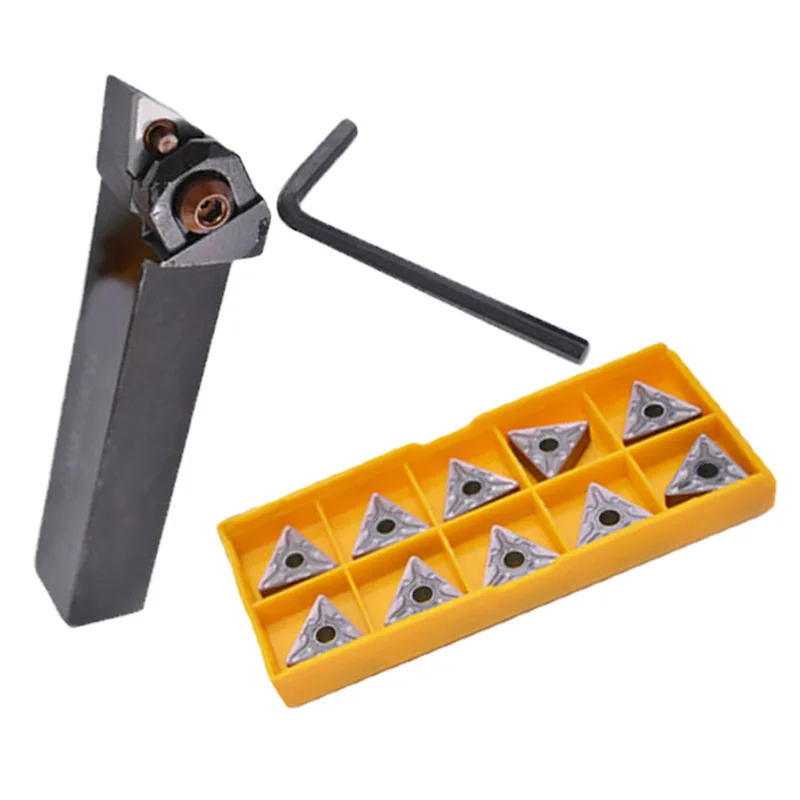 

WTJNR2020K16 Lathe Turning Tool + 10pcs TNMG160408-MA TNMG332-MA VP15TF inserts