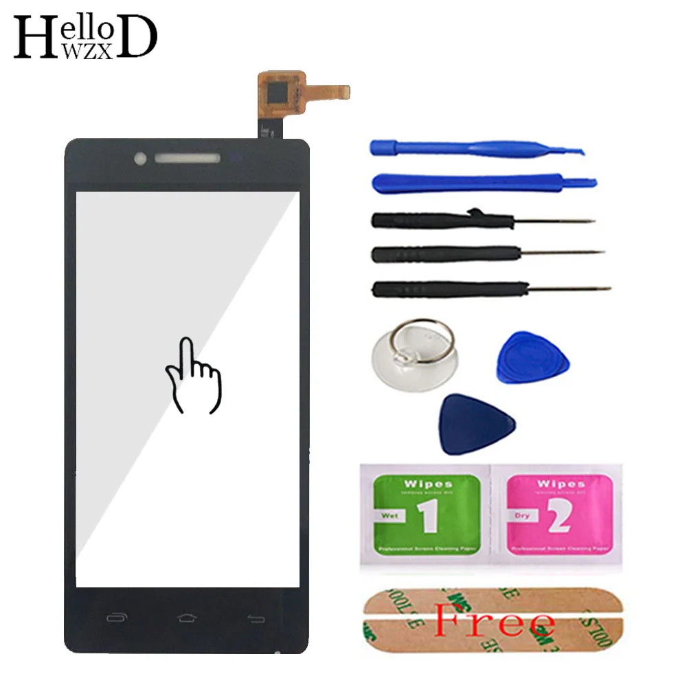 

4.5 Smartphone Touch Glass For Prestigio Multiphone PAP 5450 DUO PAP5450 Front Screen Digitizer Panel Sensor Lens Tools Adhesive