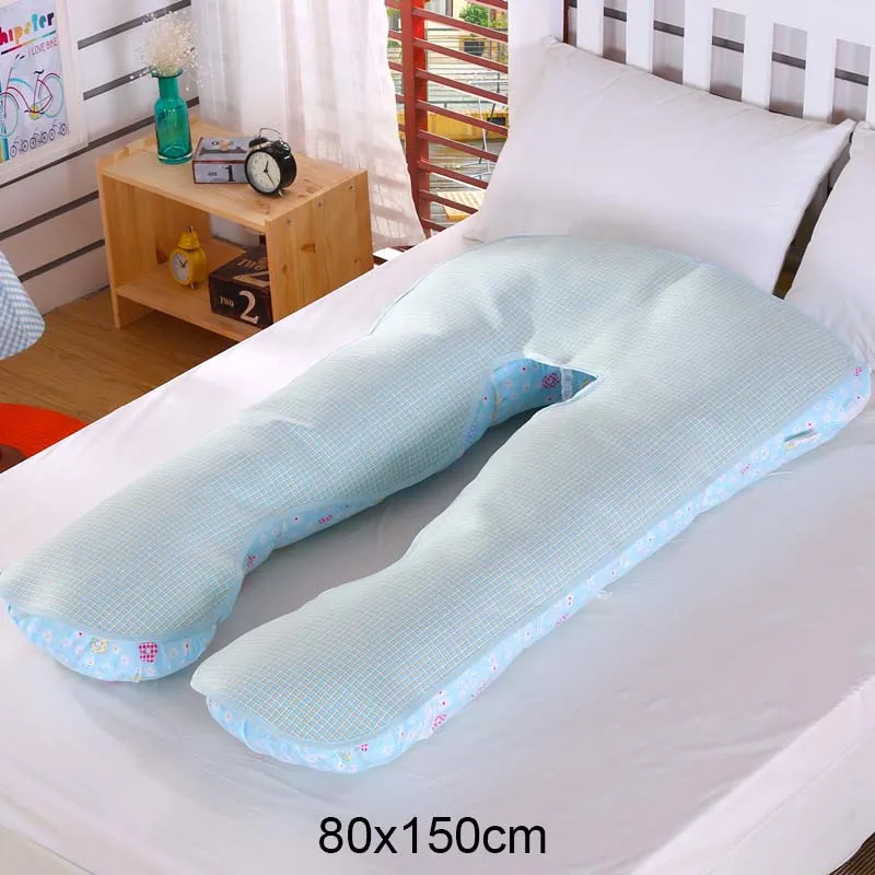 Ледяной Шелковый коврик для беременных женщин Материнство сторона сна подушки удобные летние JAN88 - Цвет: 80 and 150cm