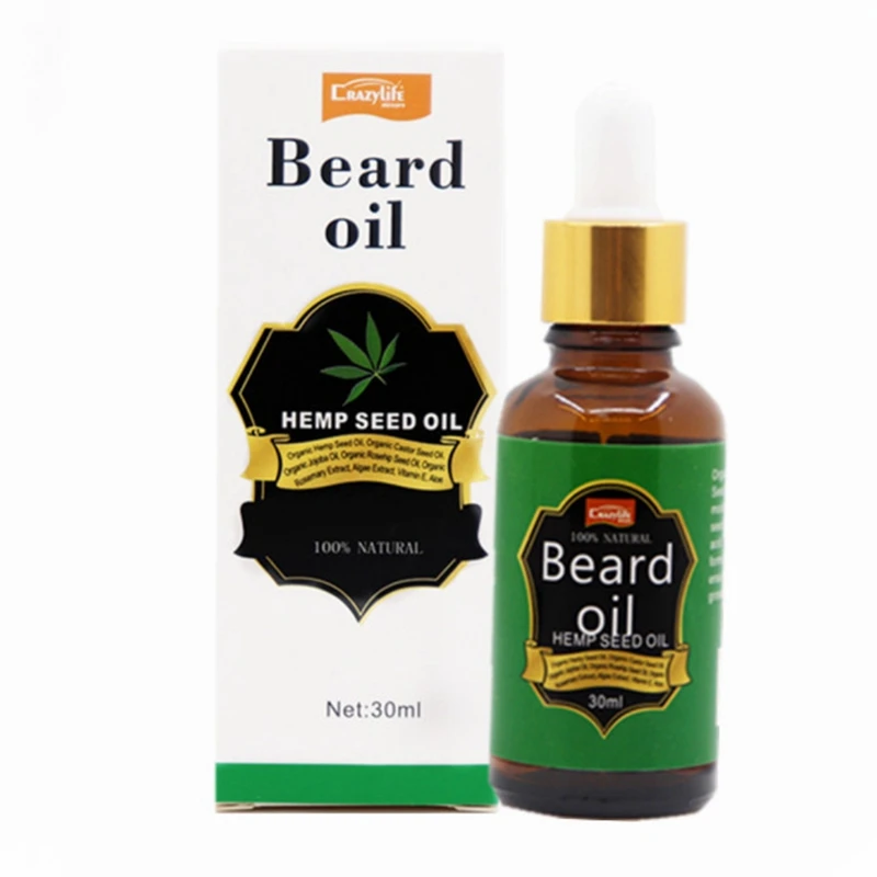1pc 30ml Natural Organic Barba Olio di Crescita Per Gli Uomini Barba Attrezzi strigliatura e tolettatura Trattamento