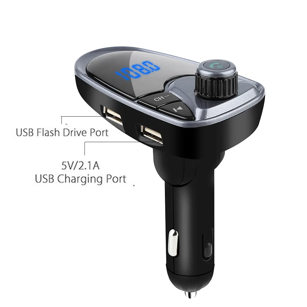 Bluetooth fm-передатчик FM MP3-плееры модулятор Handsfree Dual USB зарядное устройство A27# T2