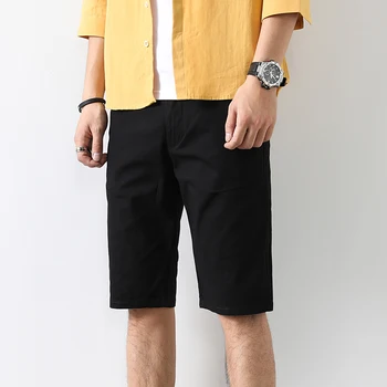 

Summer Casual Shorts Men Cotton Short Pants Slim Fit Fashion New Beach Shorts High Quality Short Trousers Mens Brand Clothing