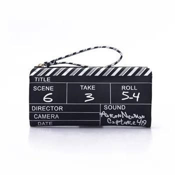 

Mini Wallet Clutch Bags for Women 2019 Designer Film NG Board Clutches Girls Envelope Movie Clapperboard Small Phone Bag