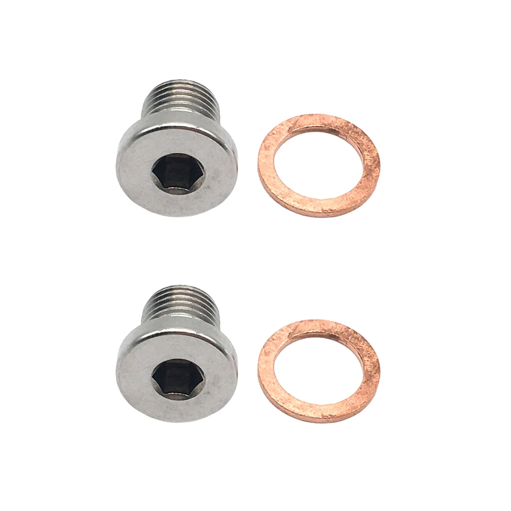 M12 x 1.25mm Oxygen o2 Lambda Sensor blanking Plug Cap Bung motorcycles cars 2x