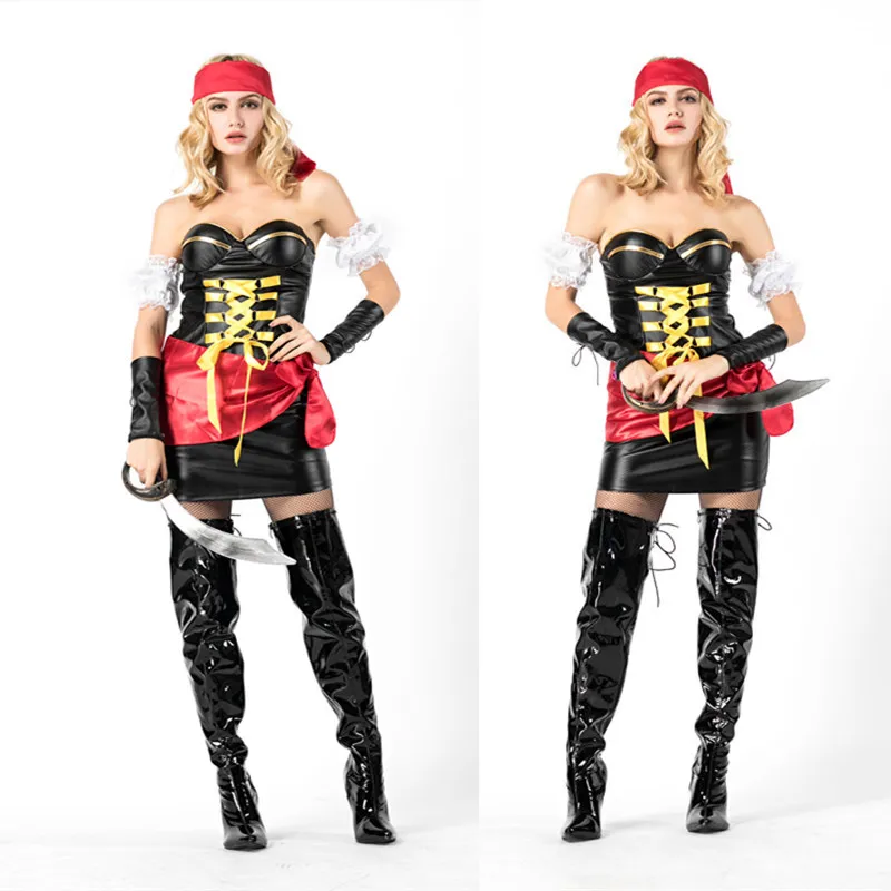 

Halloween Clothing Pirate-Japan Europe And America Bar Uniform Temptation Cosplay Halloween Suit