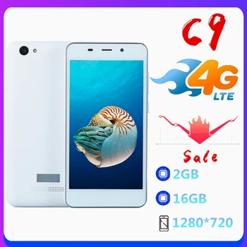 

Smartphones C9 4G-lte Android Mobile Phones 5MP Camera 720P Screen Quad Core MTK 2G RAM 16G ROM CellPhones Unlocked