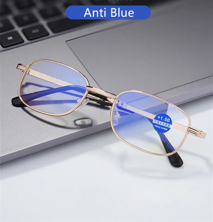 YOOSKE анти-синий светильник, складные очки для чтения, мужские и женские складные очки, диоптрийные оптические компьютерные очки, винтажные очки