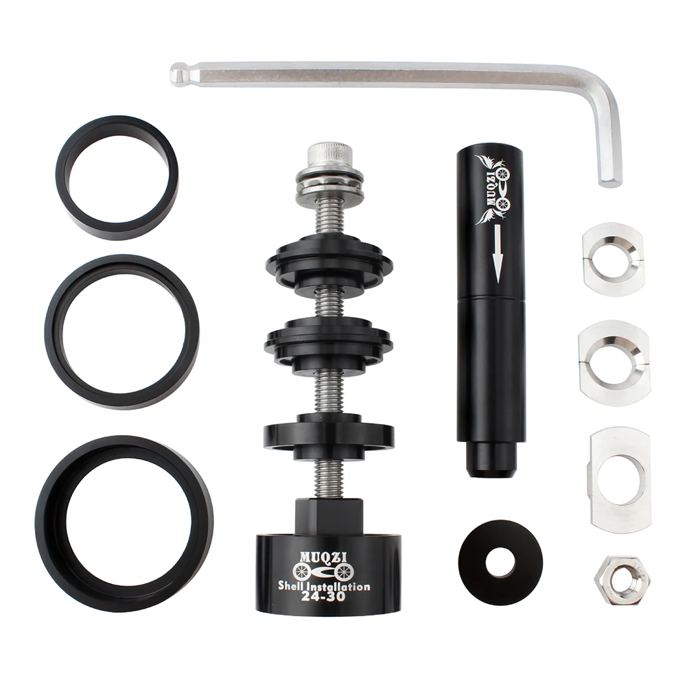 

Press In Bearing Repair Disassembly Axis Removal Tool Set Wrench Practical Easy Use Center Shaft Assorted Install Bicycle Alloy
