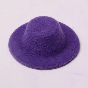 purple Мини 10 см вечерние шляпы для куриц, простые шляпы, основание, милые цветные шляпы для самостоятельного изготовления волос, основа для домашних животных, кепка для реквизит для сценического выступления, Декор - Цвет: purple
