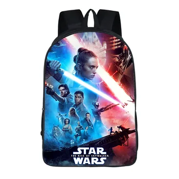 

Star wars Backpack Kylo Ren Rey Darth Vader Yoda Jedi Anime Casual School Bags Toddler Boys Girl Teenager Mochila Gift Bolsa