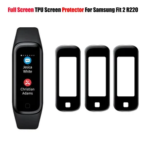 Image 1 - 3PCS HD Schutz Film Für Samsung Galaxy Fit 2 R220 Smart Uhr Full Screen Protector Abdeckung Für fit2 R220 (nicht Gehärtetem Glas