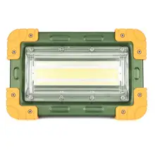 50 Вт светодиодный Рабочая лампа IP65 Водонепроницаемый USB Перезаряжаемый прожектор Открытый Кемпинг Аварийный Фонарь силы банк факел