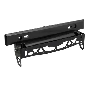

X Autohaux Car Black Metal Plastic Adjustable License Plate Bracket Number Holder