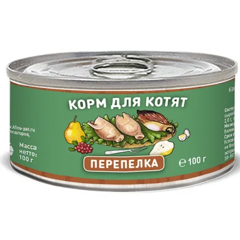 

Solid Natura holistic quail for kittens 0,1 kg * 12 PCs