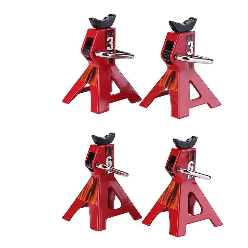 

1/10 RC Cars Metalen Jack Stands Repareren Tool RC Crawler Klimmen Auto Reparatie Tools Diecasts Voertuigen Model Onderdelen