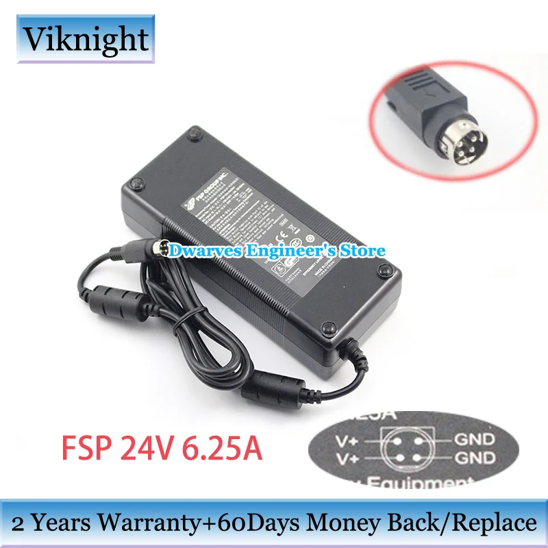 Натуральная FSP 150-AAAN1 FSP 150-ABB адаптер переменного тока 24V 6.25A 150W Питание адаптеры для 4pin