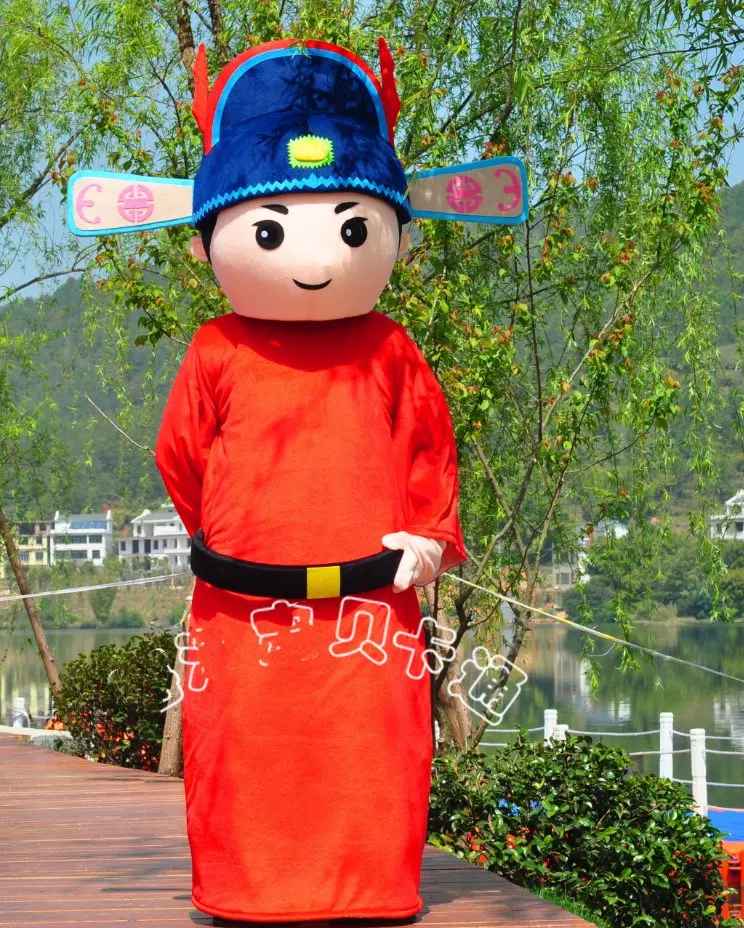 

Scholar Mascot Chinese Traditional Cartoon Mascot Costume Cartoon Mascot Aadult Size Halloween Carnival Costume