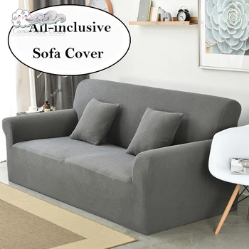 

Elastic Polar Fleece Fabric Sofa Cover Tight Wrap All-inclusive Couch Covers for Living Room Sectional Corner Sofa Slipcover