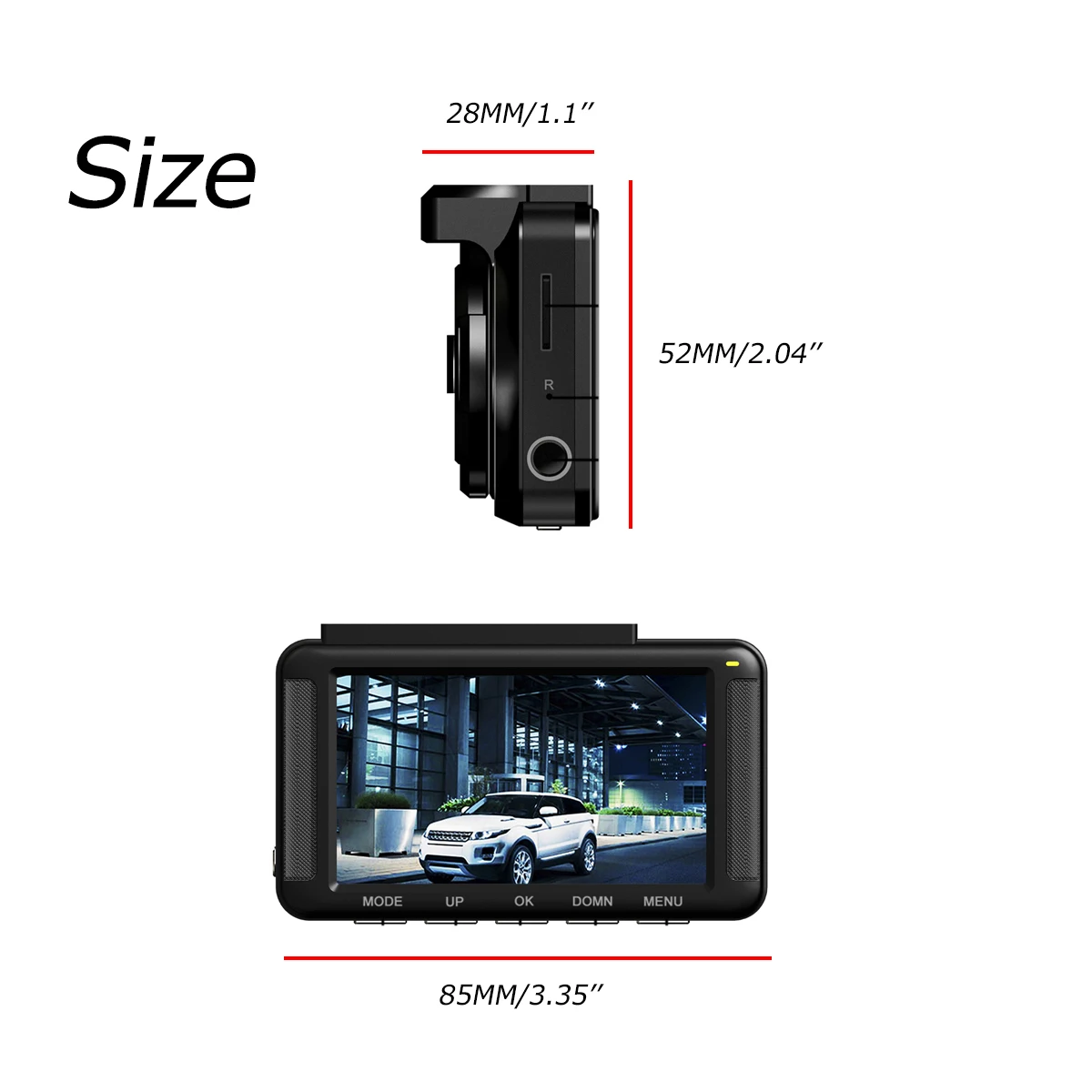 Audew 1080P 4HD автомобильный видеорегистратор черный g-сенсор приборная панель камера ночного видения Видео сенсорный экран рекордер циклическая запись мини видеорегистратор