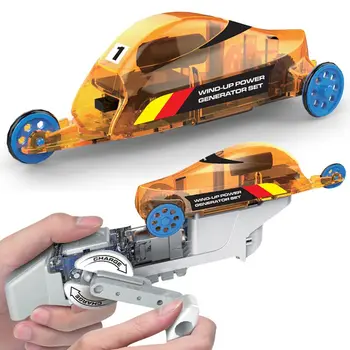 

Handmake DIY Creative Wind-Up Power Generator Set Hand-Cranked Tricycle Toys Puzzle Assembled Toy Experiment Children's Tool