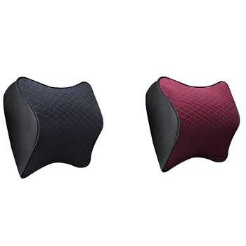 

Space Memory Foam Car Lumbar Support Auto Neck Pillow Headrest Head Restraint