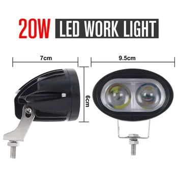

6000K LED Work Light 3600LM Lamp 10-30V Bulbs Parts Replacement Trucks