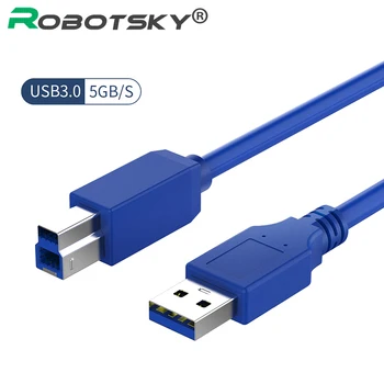 

USB3.0 Type A Male To Type B Male Fast Data Transmission Sync Printer Cable For HP IOGEAR Samsung CyberPower 0.8/1.2m