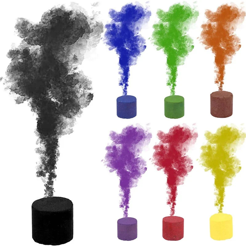 Halloween Colorful Effect Smoke Cake Special Effect Props Photography Backdrop Aids Tool for Halloween Home Party Decorating Party Favors Chalk Dust Colored Smoke Increase Festive Atmosphere 
