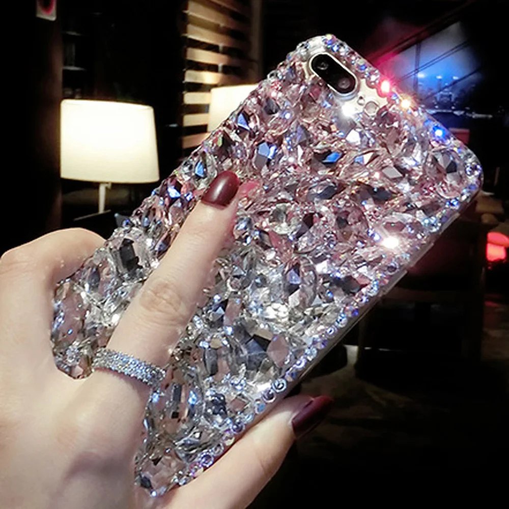 Coque Galaxy Core Prime Etui,ikasus Placage brillant paillettes strass cristal diamant Miroir Silicone Gel TPU Souple Housse Etui de Protection Case Coque Etui pour Galaxy Core Prime G360,Or rose 
