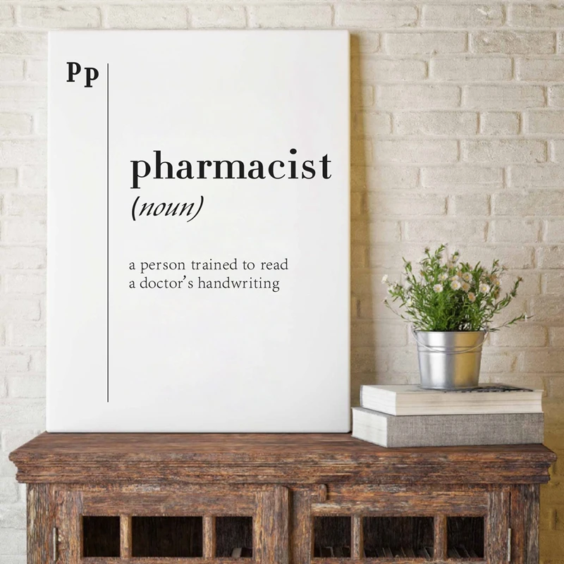 Pharmacist Definition Canvas Print