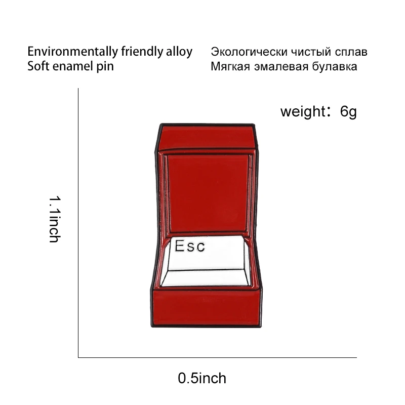 Любовь тема булавки красный сломанный сердце шарик для бутылки что бойфренды? ESC брак покер карты пары Броши Нагрудный значок покрытый эмалью подарок