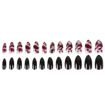 

24Pcs Fake Nails Artificial Nail Decals Finger Nails Decals Woman Manicures for Women Decoration Nails Salon