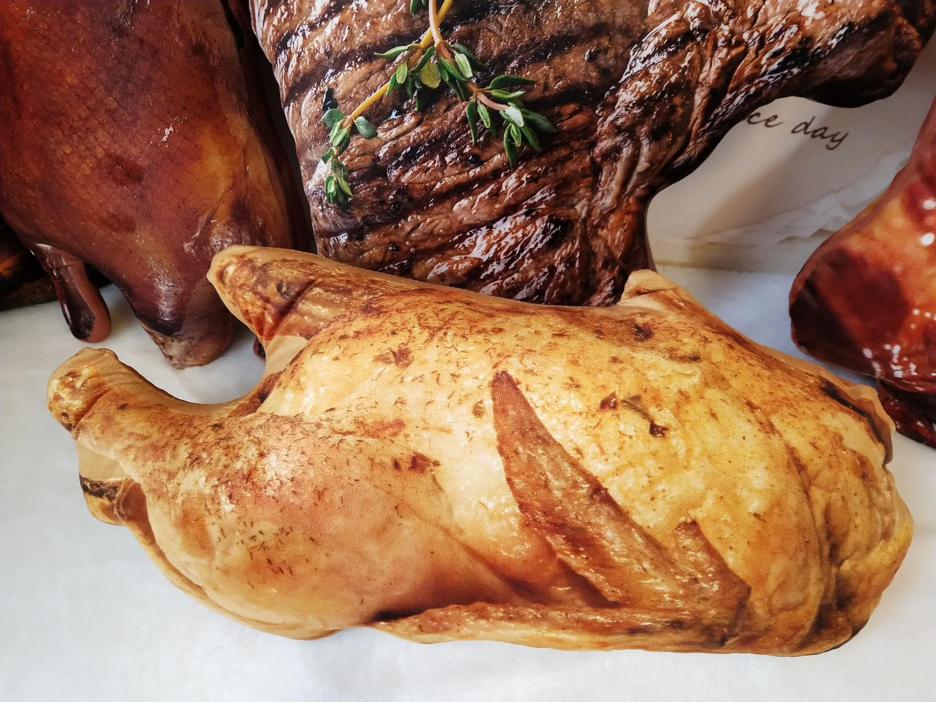 Модель пародия стейк жареная курица свинина пиво подушка изысканная серия ресторан украшение подушка