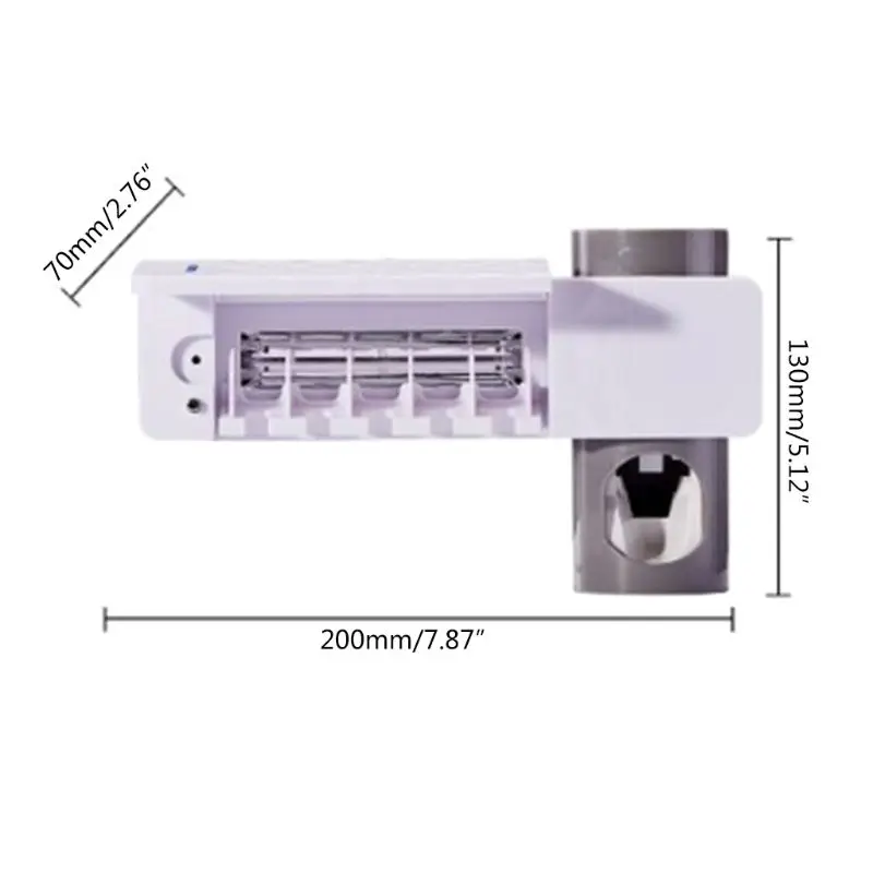 УФ держатель стерилизатора зубных щеток семейный настенный автоматический дозатор зубной пасты